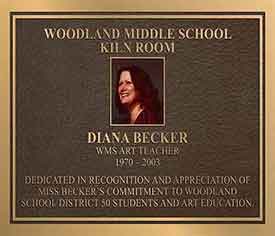 3d-bronze color portrait sign